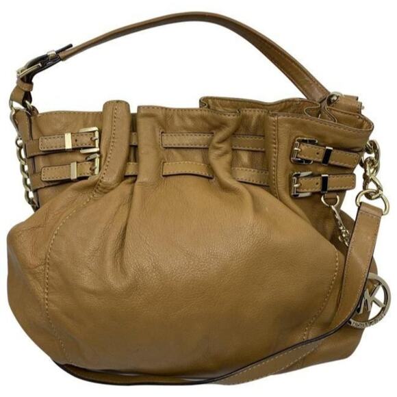 Michael Kors Handbags - michael kors crossbody w w strap orange leather ho